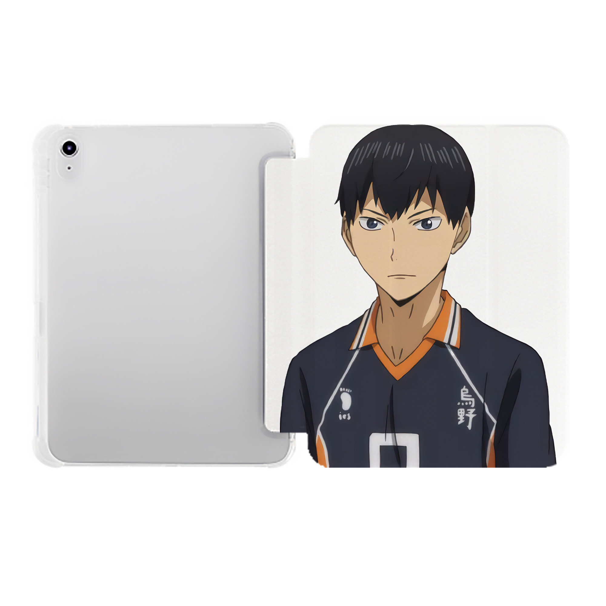 （画像用） ハイキュー!! Haikyu!! IPad ケース ペン収納付き 三つ折りスタンド PUレザー×シリコン 対応機種9.5/10.5/10.9インチ